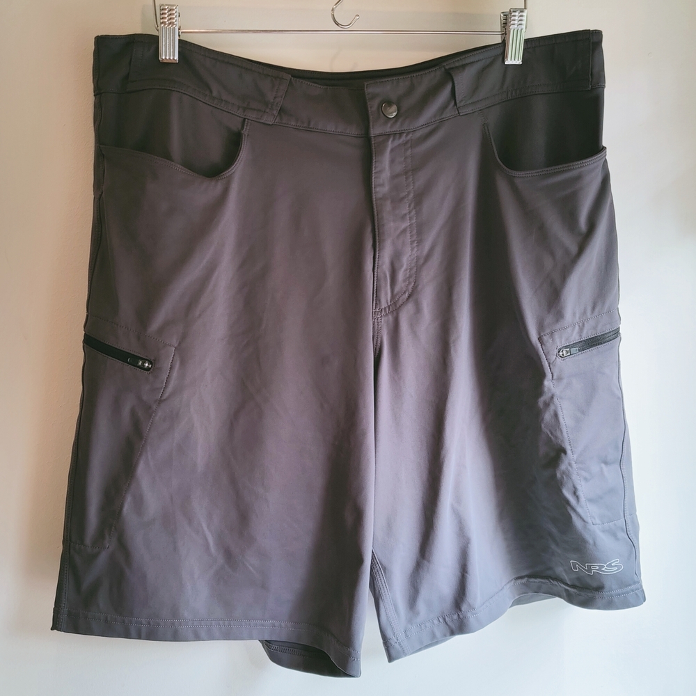 NRS Men's Gray Kayak Shorts 36